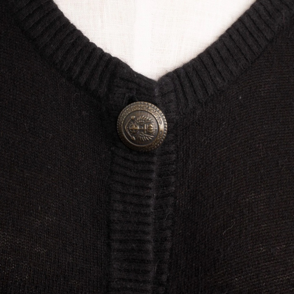 Dolce & Gabbana Vintage ButtonUp V-Neck Tight Knit Cotton Cardigan M $789 - Picture 12 of 14